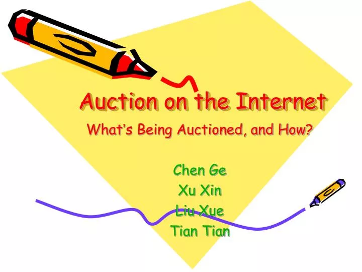 auction on the internet n.