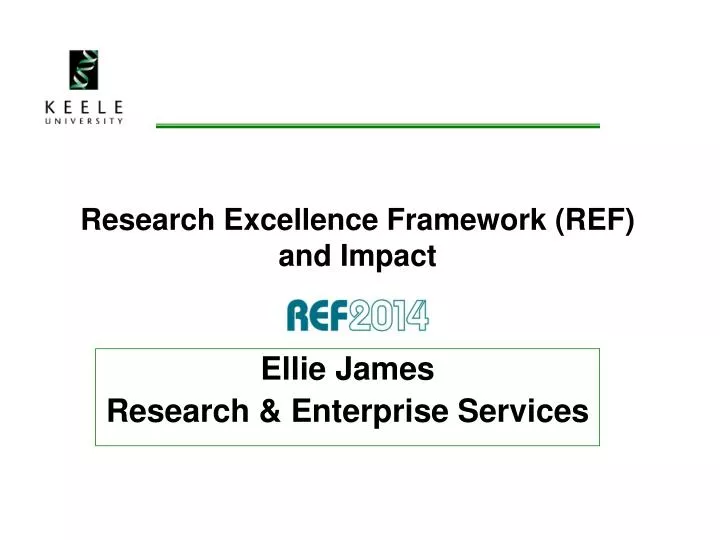 research excellence framework ref and impact n.