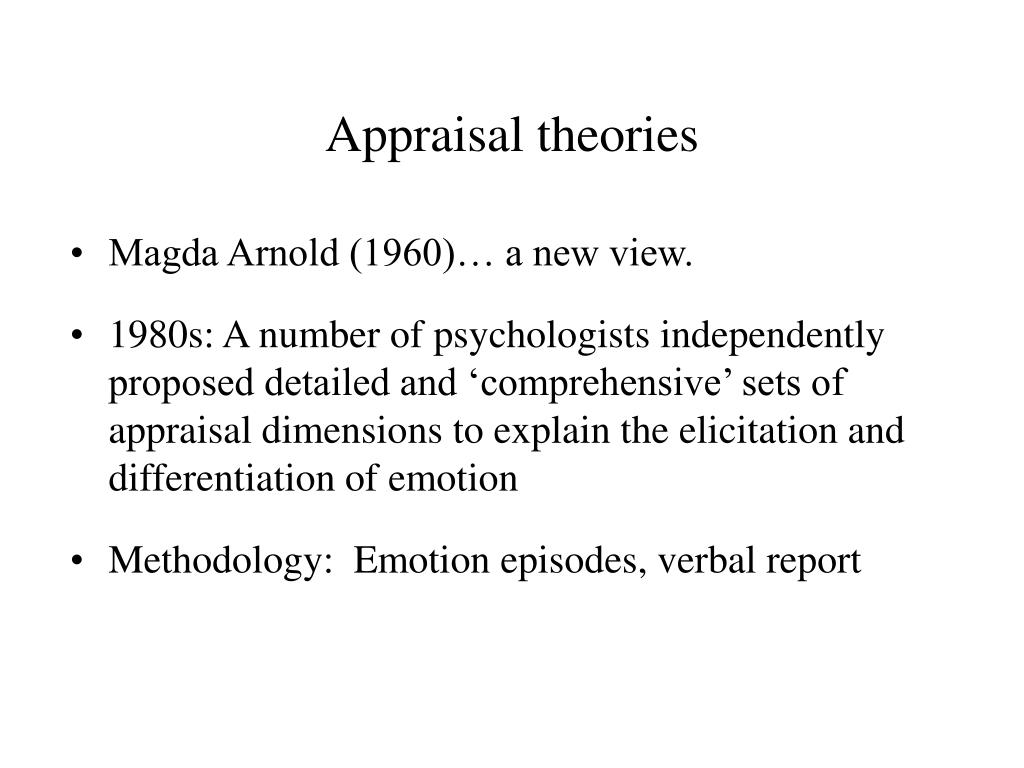 arnold appraisal theory of emotion arnold appraisal theory of emotion