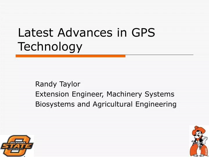 latest advances in gps technology n.