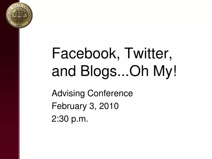facebook twitter and blogs oh my n.