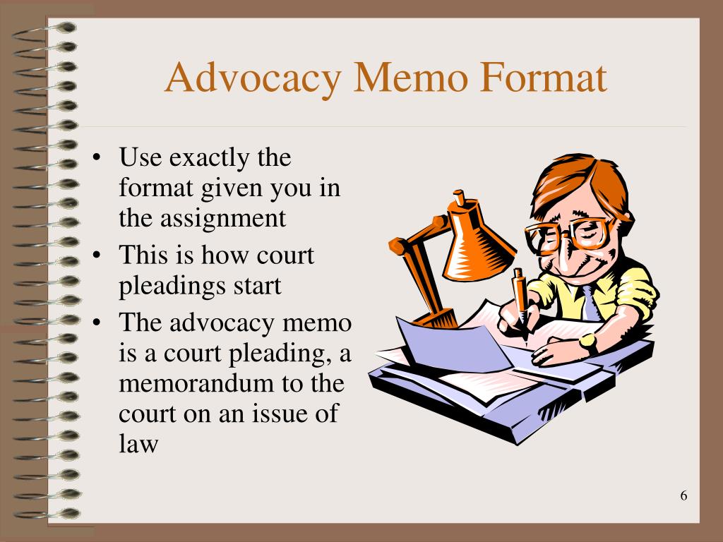 advocacy memo example