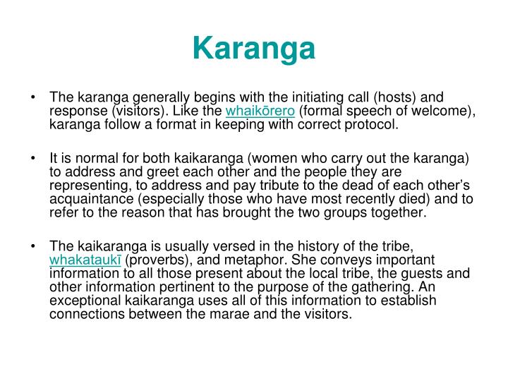 PPT - Tikanga – Protocol for going onto Marae PowerPoint Presentation ...
