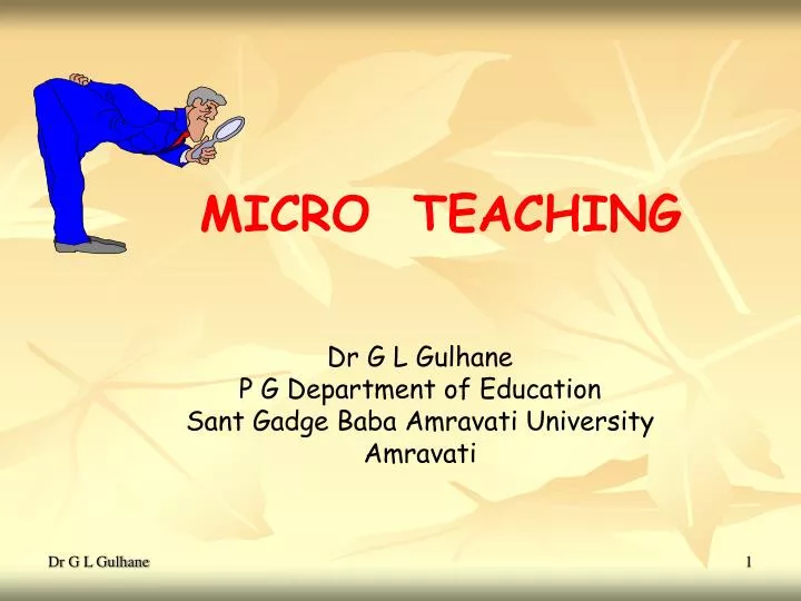 micro teaching n.