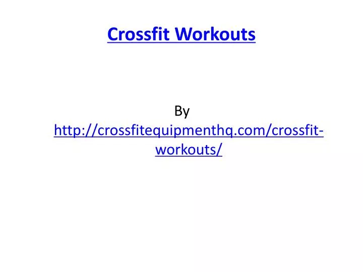 crossfit workouts n.