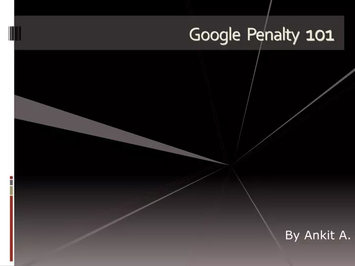 google penalty 101 n.