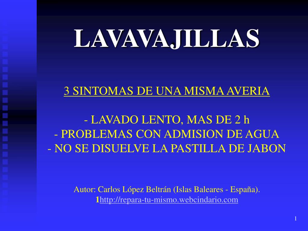 PPT - LAVAVAJILLAS PowerPoint Presentation, free download - ID:705051