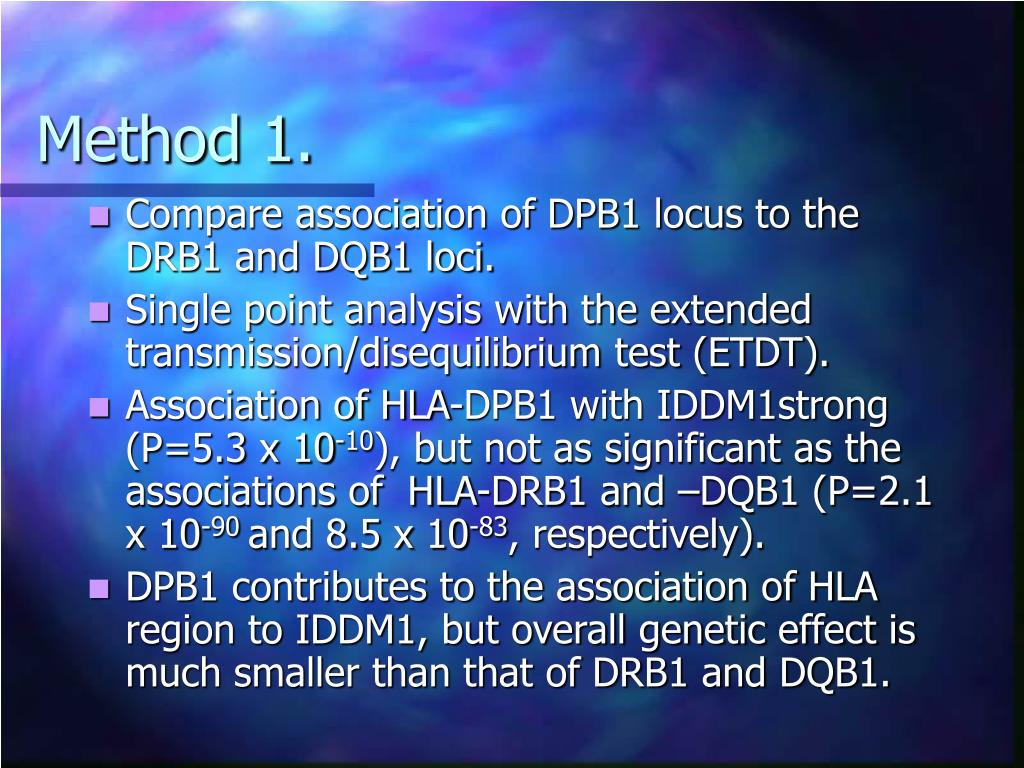 PPT - The HLA-DPB1–Associated Component of the IDDM1 and Its ...