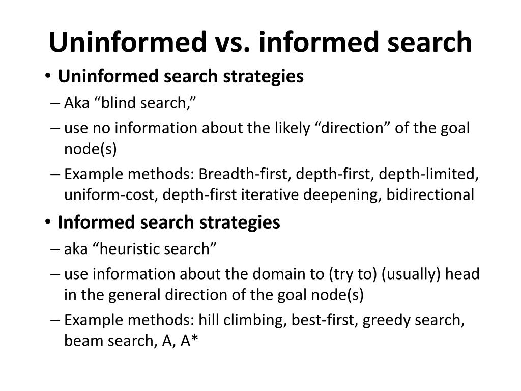 PPT - Uninformed Search PowerPoint Presentation, free download - ID:705952