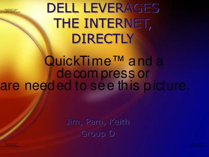 dell leverages the internet directly n.