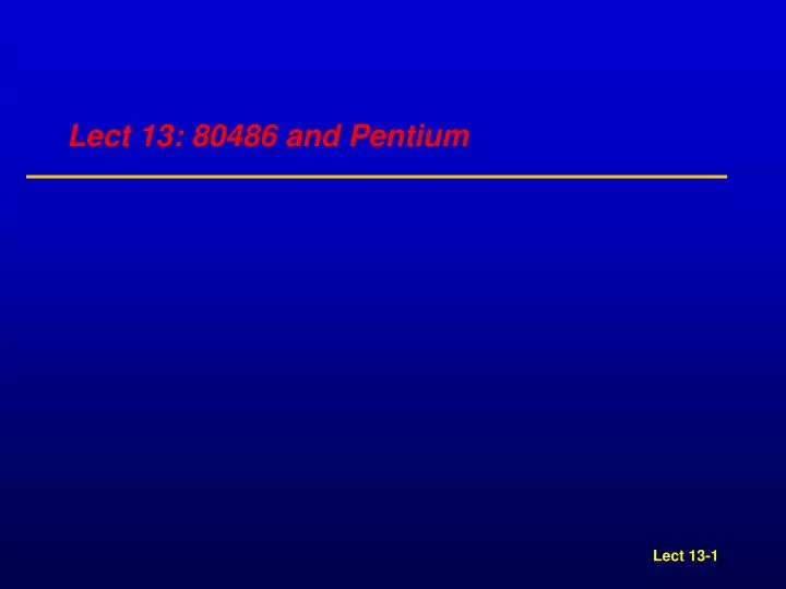 lect 13 80486 and pentium n.