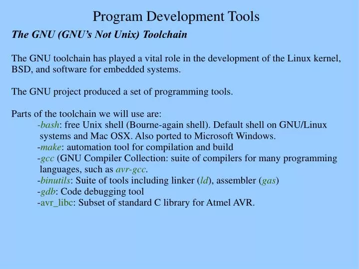 GNU Development Tools