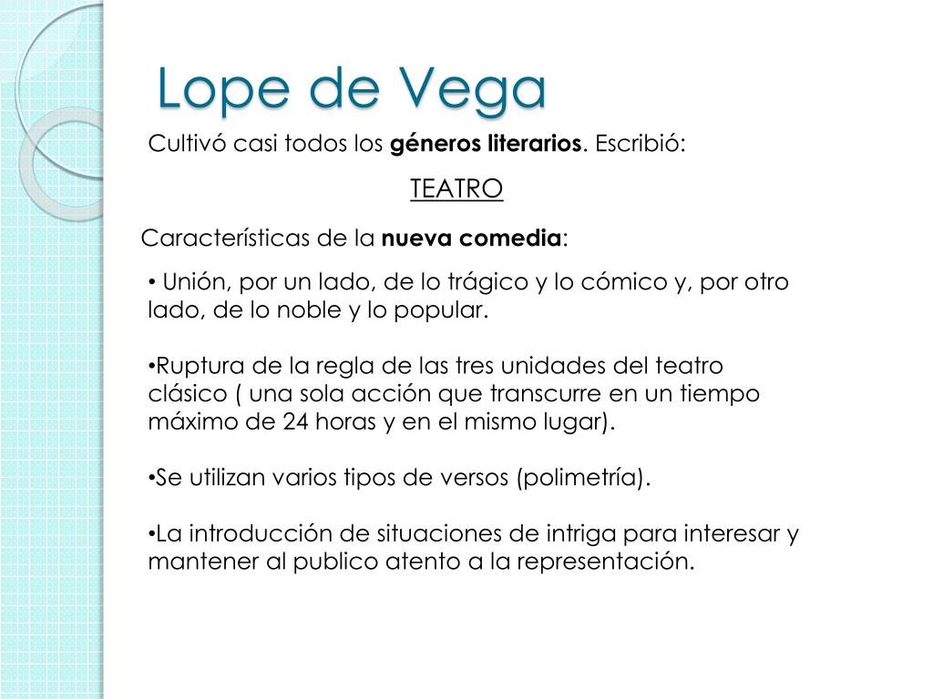 PPT - Tema 9. Lope de Vega PowerPoint Presentation, free download -  ID:706468
