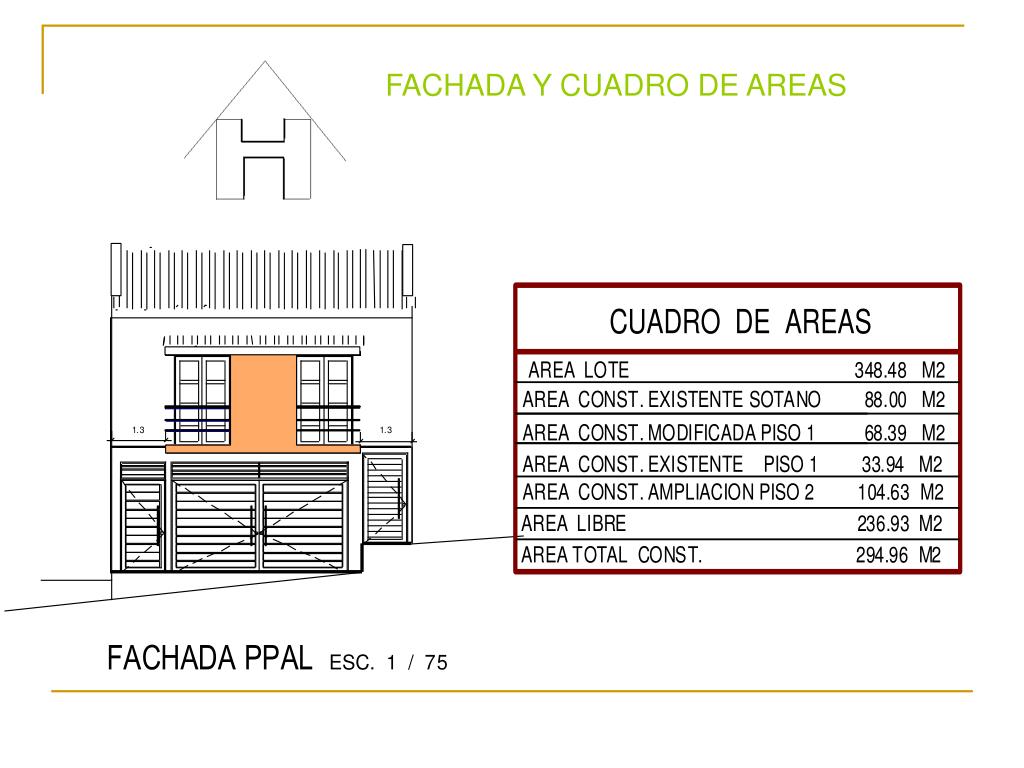 PPT - Proyecto de vivienda unifamiliar en el Barrio San Antonio