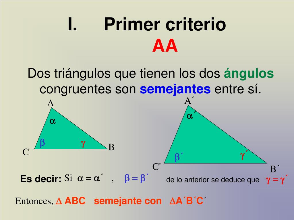 Criterios De Los Triangulos
