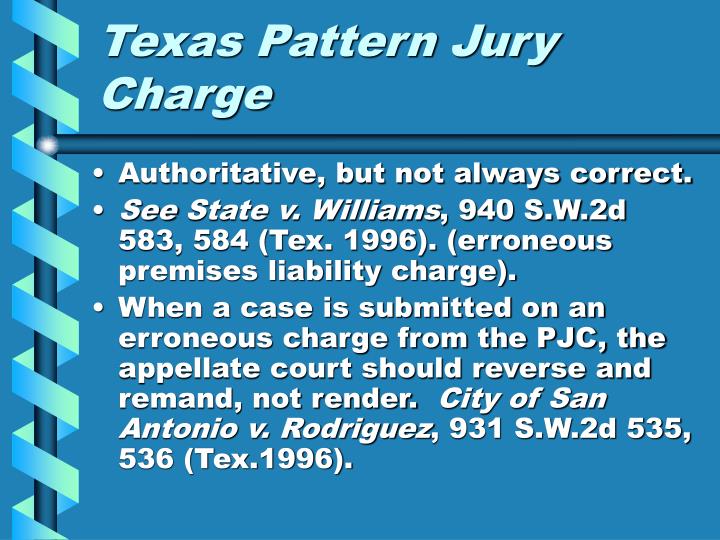 ppt the jury charge powerpoint presentation id 708496 erroneous charge