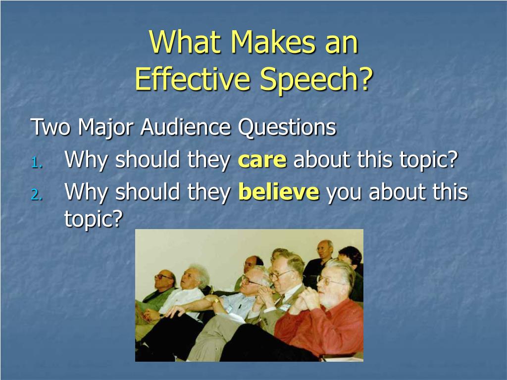 good speeches always use powerpoint slides. true false