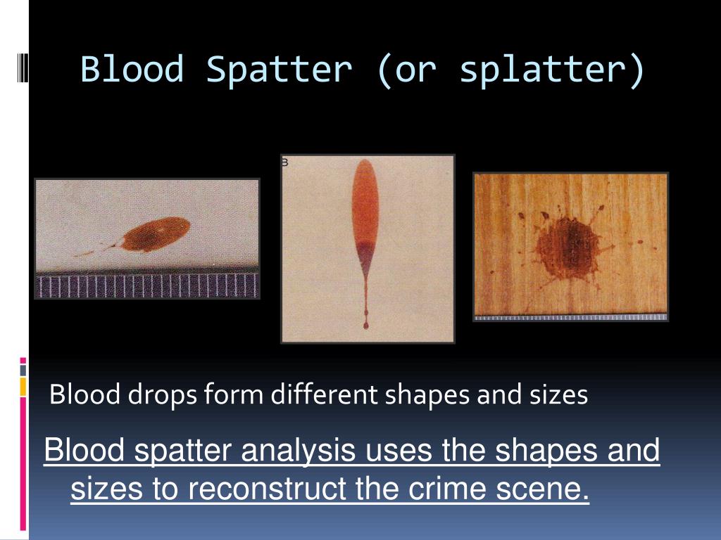 PPT Bloodstains Pattern Analysis PowerPoint Presentation, free