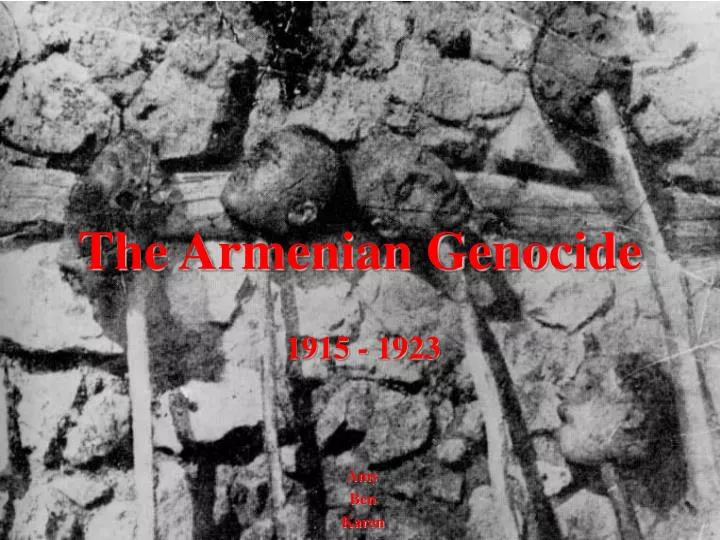 the armenian genocide n.