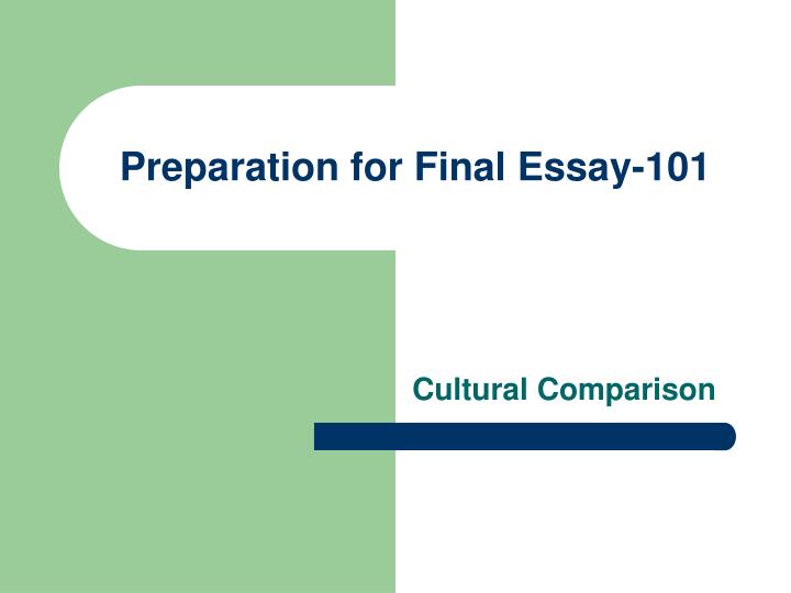 essay on preparation for final exam