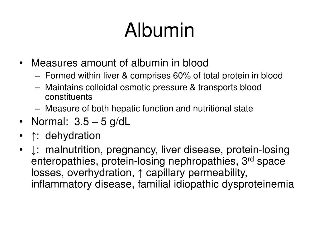 What Is Normal Albumin Level PPT - Introduction to Vital Signs and Basic Laboratory Tests PowerPoint Presentation - ID:710833