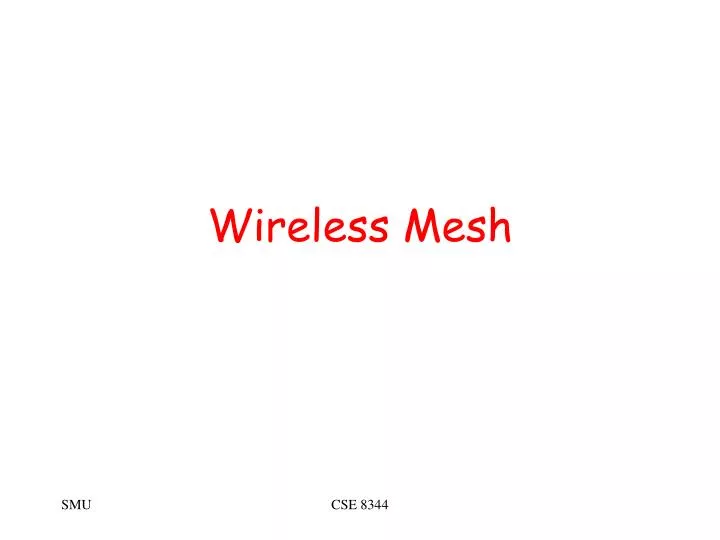 wireless mesh n.