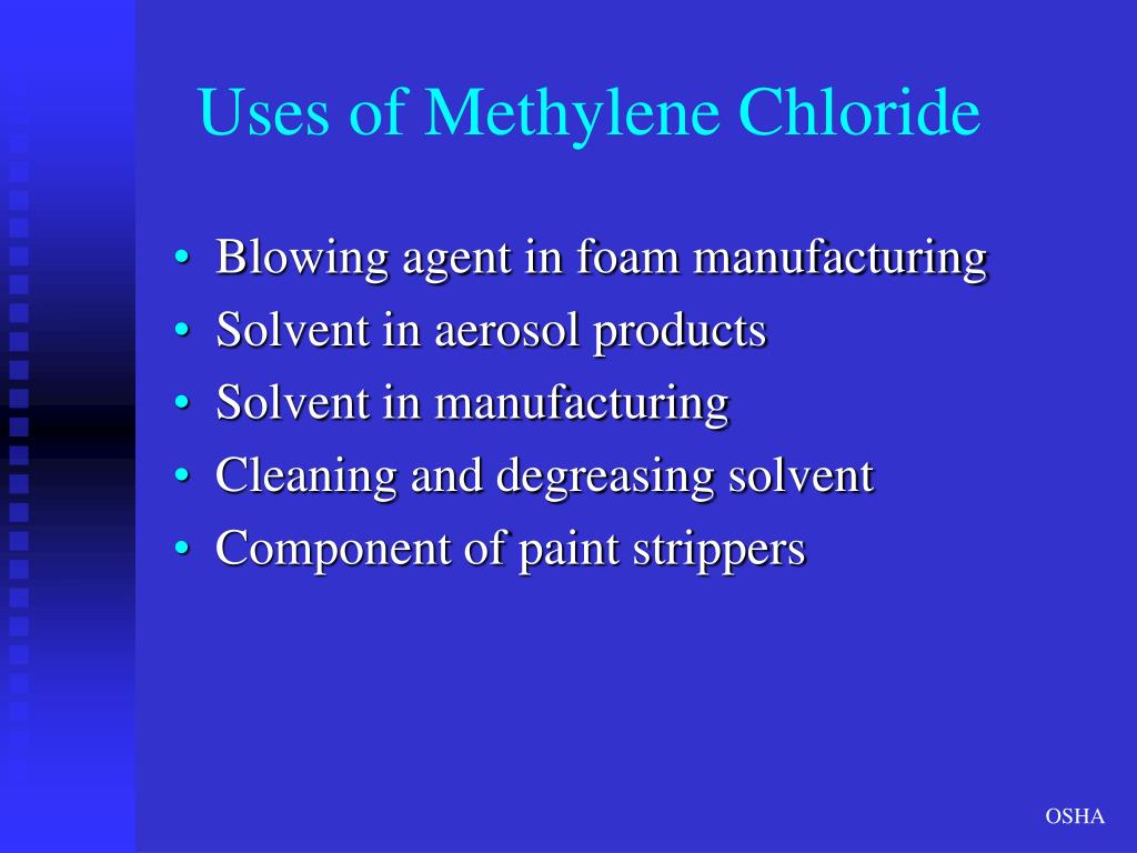 Ppt Occupational Exposure To Methylene Chloride Powerpoint Presentation Id 711699