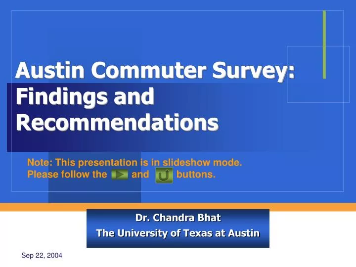 dr chandra bhat the university of texas at austin n.