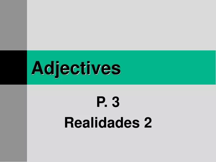 adjectives n.