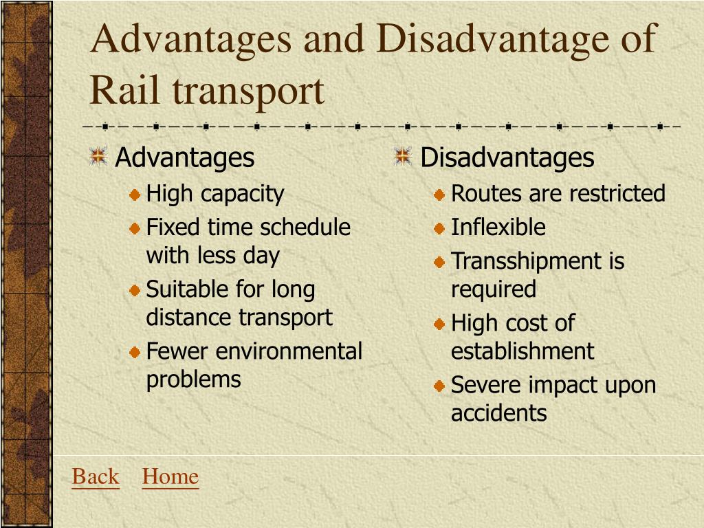 Railway Advantages