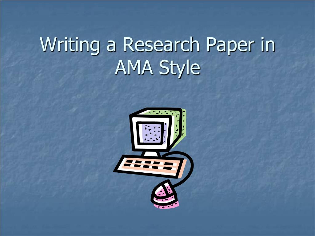 ama research paper format