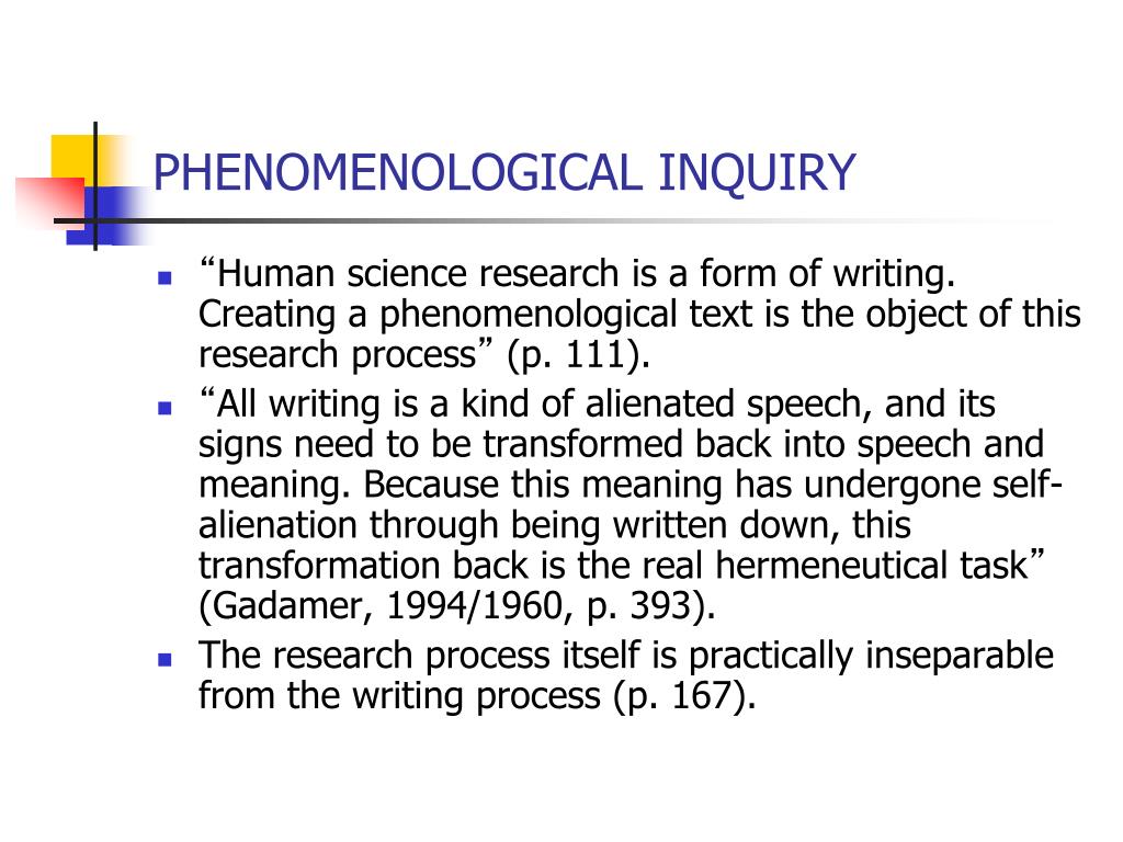 role of literature review in phenomenological research