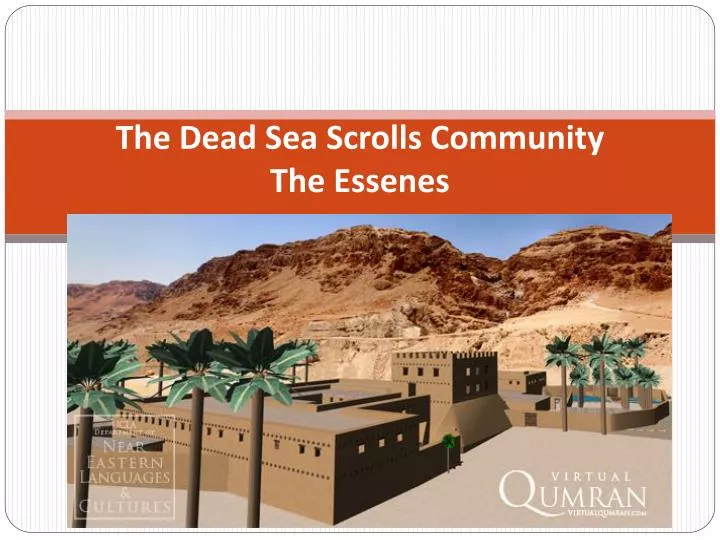 the dead sea scrolls community the essenes n.