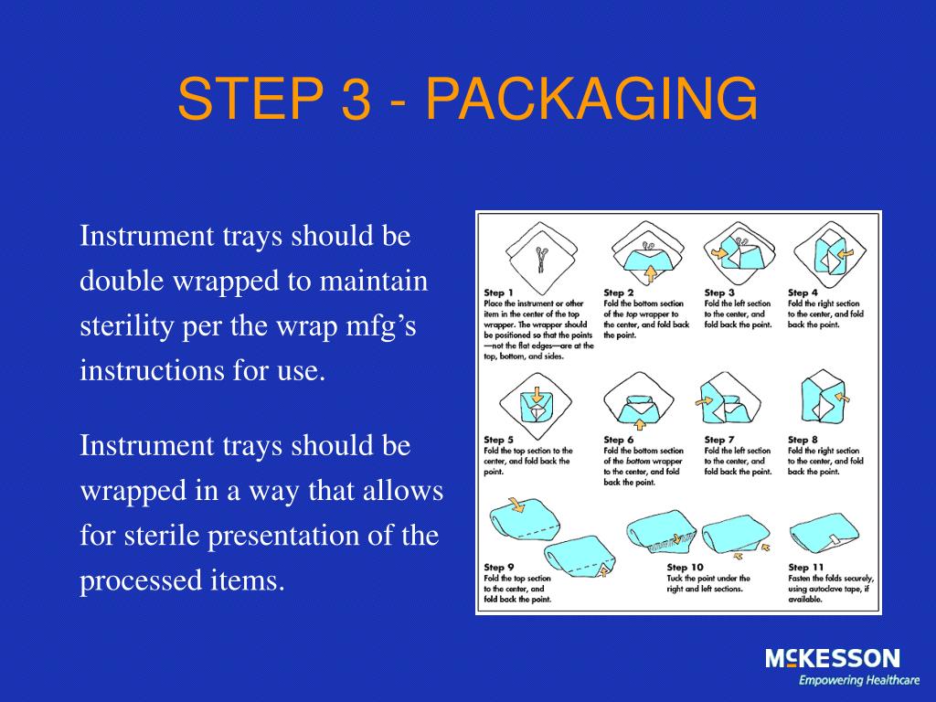 how to wrap instruments for autoclave