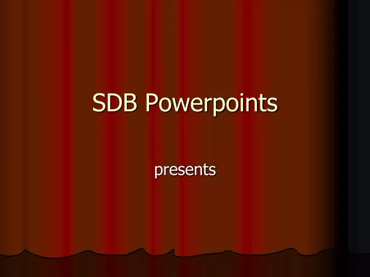 sdb powerpoints n.