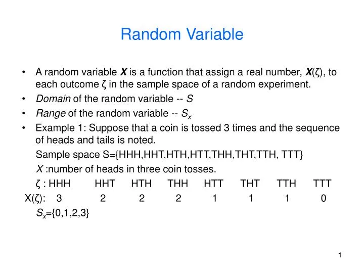 random variable n.