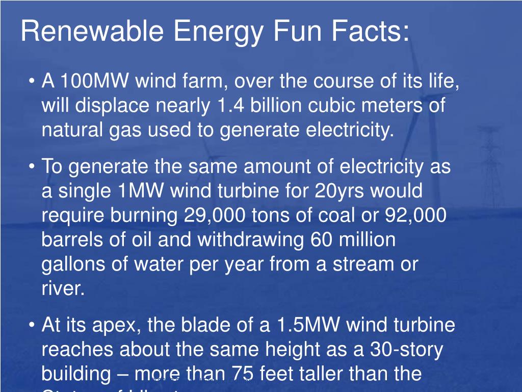 wind energy facts