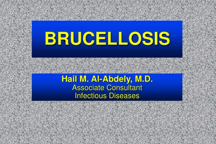 brucellosis n.