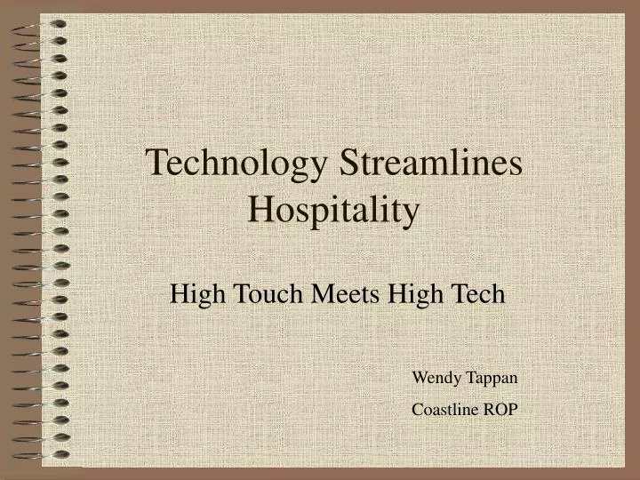 technology streamlines hospitality n.