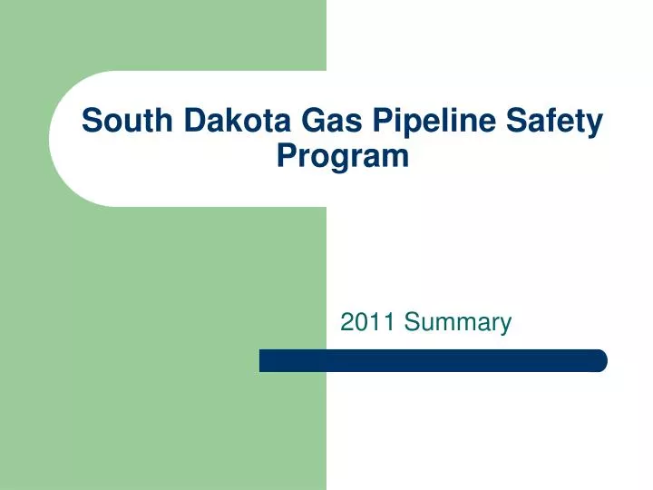 south dakota gas pipeline safety program n.