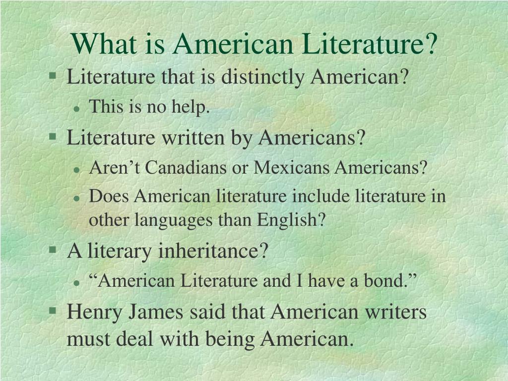 what is the american literature