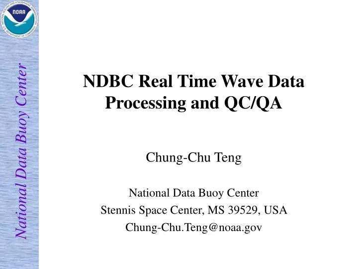 ndbc real time wave data processing and qc qa n.