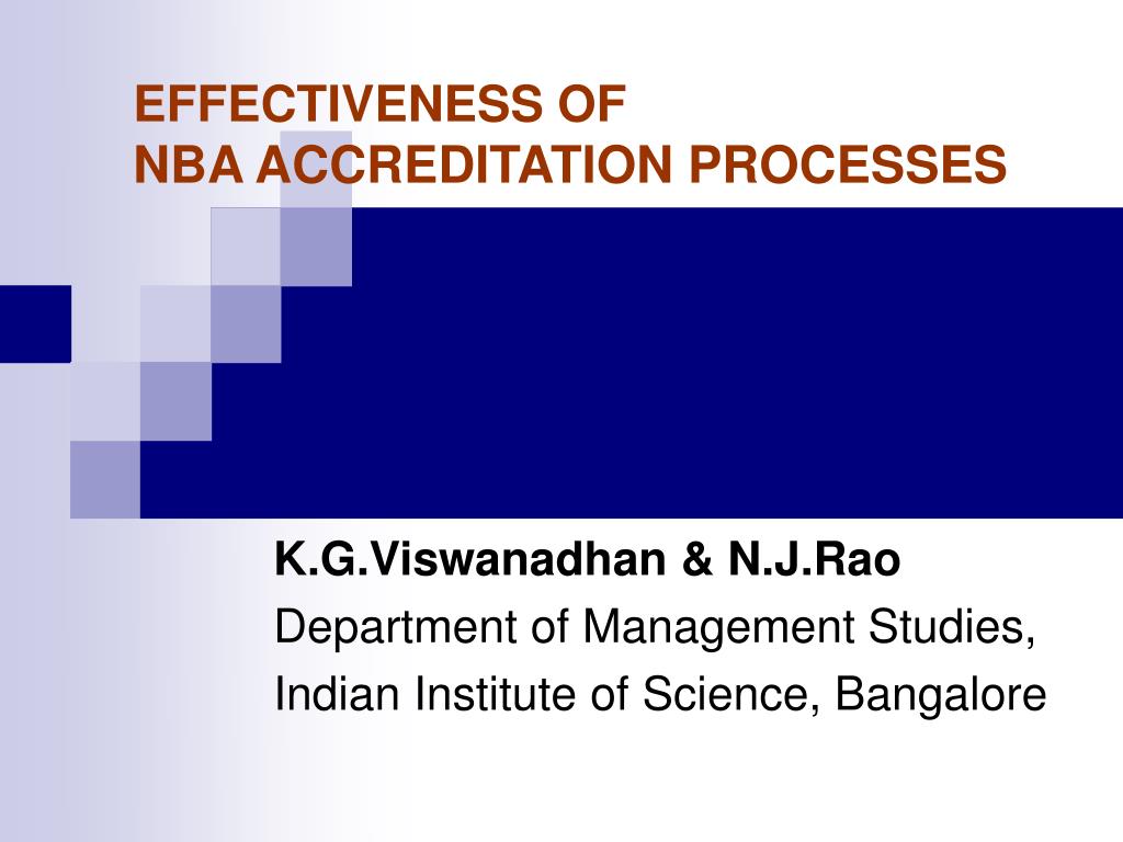evaluation guidelines for nba accreditation 2011