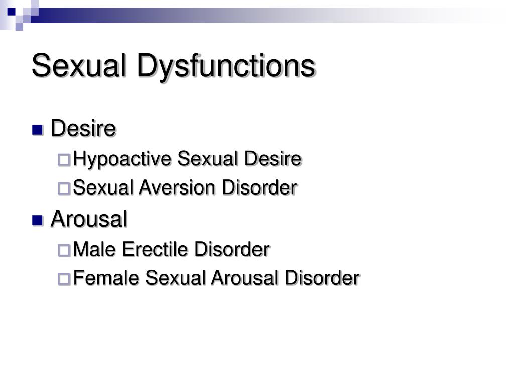 female sexual arousal disorder 62352 female sexual dysfunction female sexual dysfunction (fsd) is a complex and controversial disorder that includes components of desire and arousal and orgasmic and sex pain disorders (dyspareunia and vaginismus) 14,15 fsd consists of four recognized disorders: hypoactive sexual desire disorder (hsdd) associated with decreased arousal. female sexual arousal disorder 62352 female sexual dysfunction female sexual dysfunction (fsd) is a complex and controversial disorder that includes components of desire and arousal and orgasmic and sex pain disorders (dyspareunia and vaginismus) 14,15 fsd consists of four recognized disorders: hypoactive sexual desire disorder (hsdd) associated with decreased arousal.