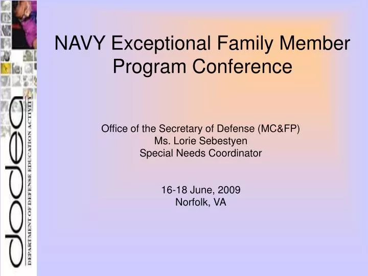 navy exceptional family member program conference n.