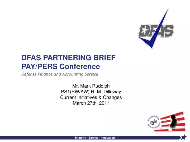 Ppt Dfas Partnering Brief Pay Pers Conference Powerpoint