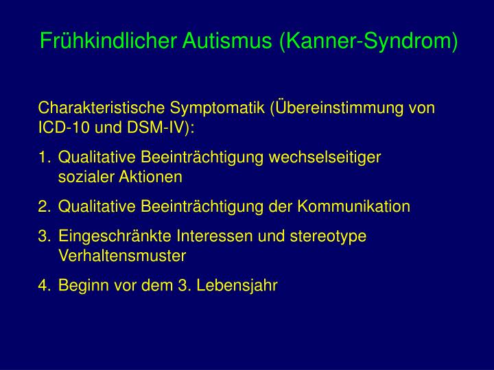 Icd 10 Autismus Spektrum Störung www.slideserve.com