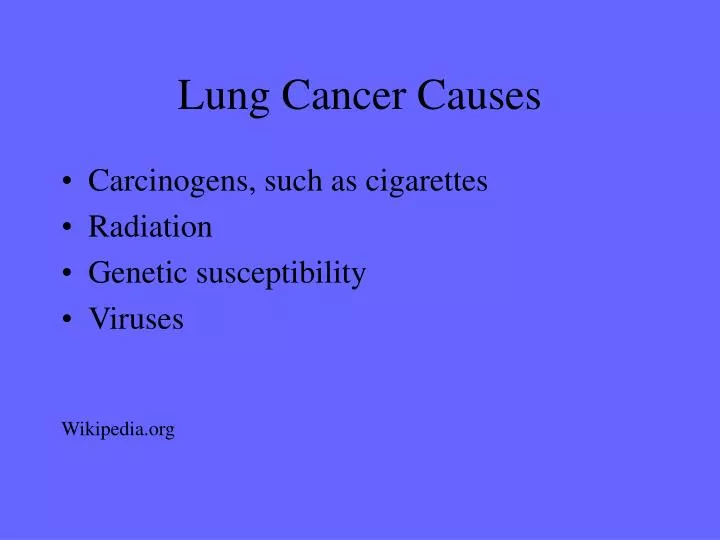 lung cancer causes n.