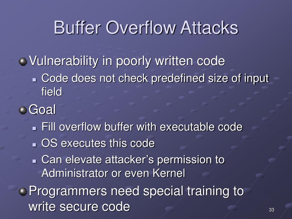 buffer overflow attack on mvc iis buffer overflow attack on mvc iis