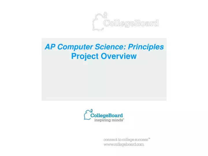 PPT - AP Computer Science: Principles Project Overview PowerPoint ...